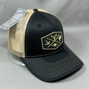 Fierce Outdoor Snapback Hat Black Trucker Mesh Fishing Hunting Patch Logo Mens